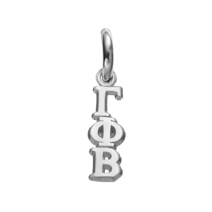 Logoart Gamma Phi Beta Sterling Silver Sorority Charm, Women's, Grey