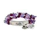 Angels Watching Over Me Stretch Bracelet, Women's, Purple