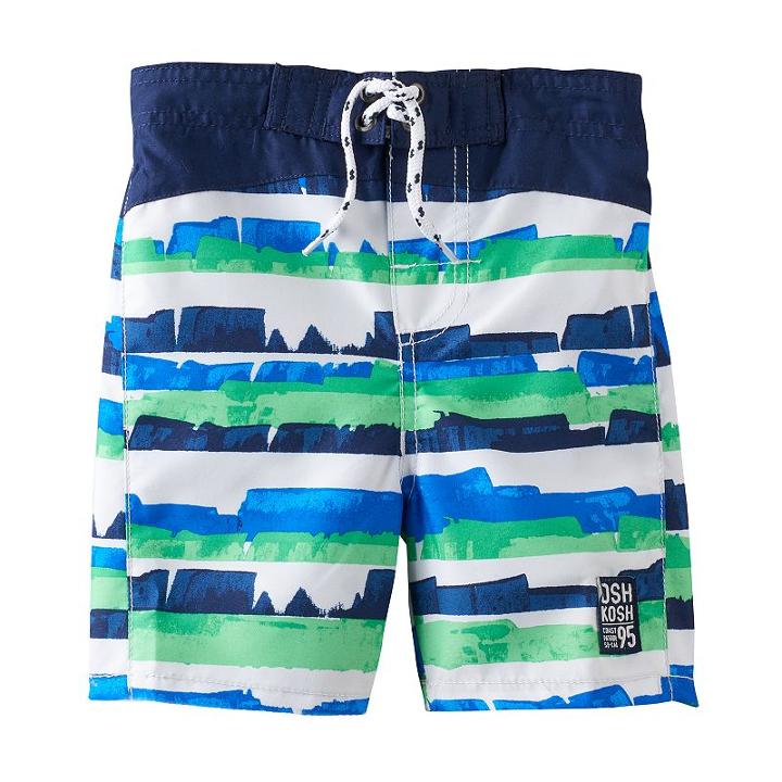 Boys 4-7 Oshkosh B'gosh&reg; Striped Swim Trunks, Boy's, Size: 4, Ovrfl Oth
