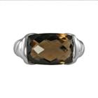 Sterling Silver Smoky Quartz Twist Ring, Women's, Size: 7, Brown