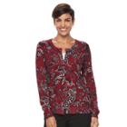 Women's Croft & Barrow&reg; Button-down Cardigan, Size: Large, Dark Red