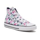 Girls' Converse Chuck Taylor All Star Print High Top Sneakers, Size: 1, White