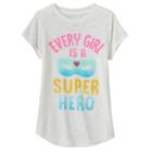 Girls 4-10 Jumping Beans&reg; Every Girl Is A Super Hero Graphic Tee, Size: 5, Lt Beige