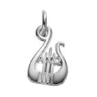 Logoart Sterling Silver Alpha Chi Omega Sorority Lyre Charm, Women's, Grey
