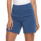 Women's Briggs Super Stretch Twill Shorts, Size: 10, Brt Blue