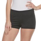 Juniors' So&reg; Heathered Bike Shorts, Teens, Size: Large, Dark Grey
