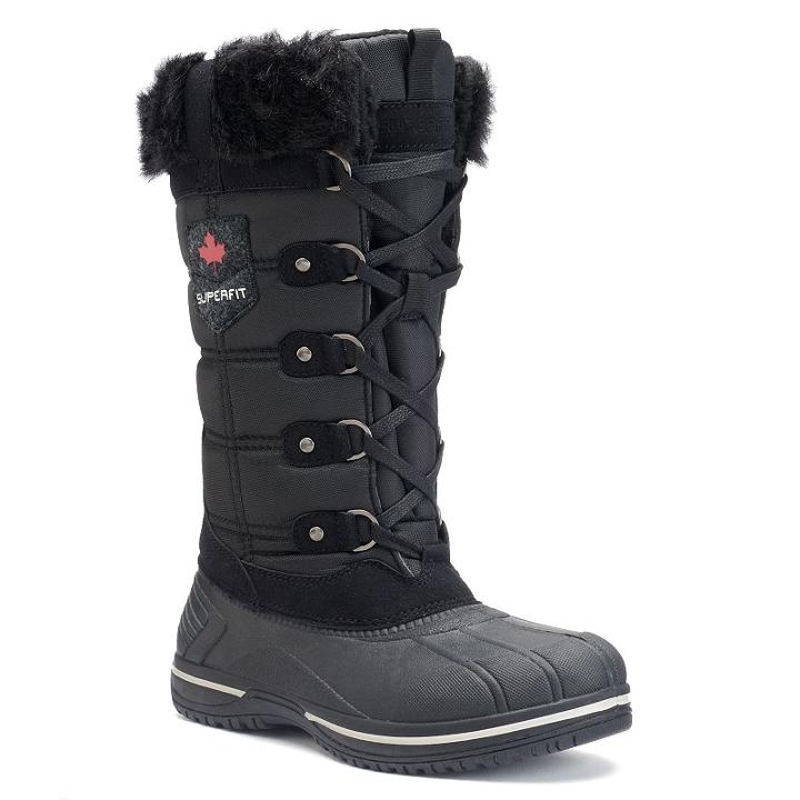 Superfit Clara Women's Waterproof Winter Boots, Size: 11, Black