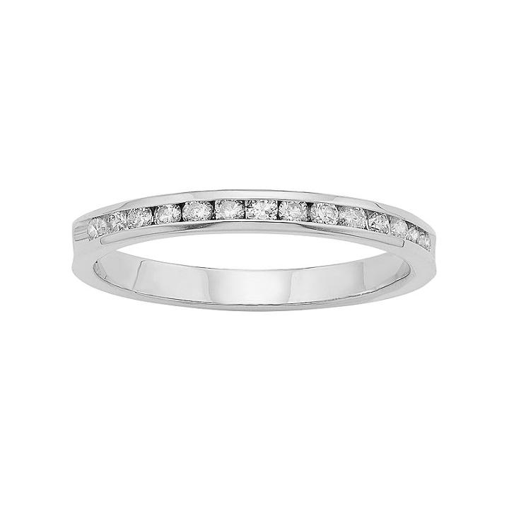 14k Gold 1/4 Carat T.w. Diamond Anniversary Ring, Women's, Size: 8, White