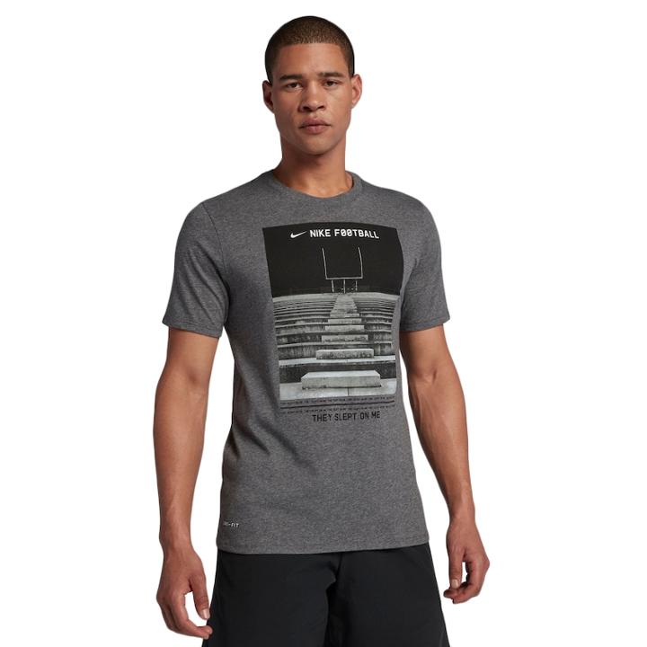Men's Nike Football Tee, Size: Medium, Grey