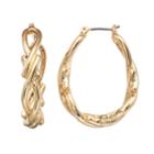 Napier Gold Tone U-hoop Earrings, Women's