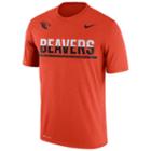 Men's Nike Oregon State Beavers Legend Staff Sideline Dri-fit Tee, Size: Small, Orange