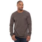 Big & Tall Sonoma Goods For Life&trade; Slim-fit Thermal Performance Henley, Men's, Size: L Tall, Dark Brown