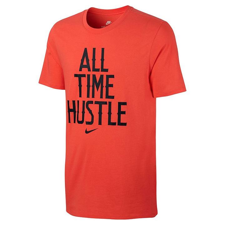 Men's Nike All Time Hustle Tee, Size: Xl, Orange Oth