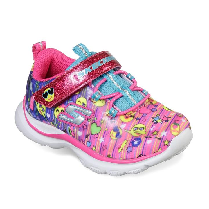 Skechers Trainer Lite Happy Dancer Toddler Girls' Sneakers, Size: 5 T, Blue