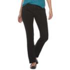 Petite Sonoma Goods For Life&trade; Slim Bootcut Jeans, Women's, Size: 10 Petite, Black