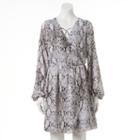 Women's Jennifer Lopez Faux-wrap Dress, Size: Small, Grey