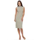 Women's Sharagano Sleeveless Ribbed Turtleneck Dress, Size: 8, Ovrfl Oth