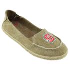 Women's Campus Cruzerz North Carolina State Wolfpack Cabo Slip-on Shoes, Girl's, Size: 8, Beig/green (beig/khaki)