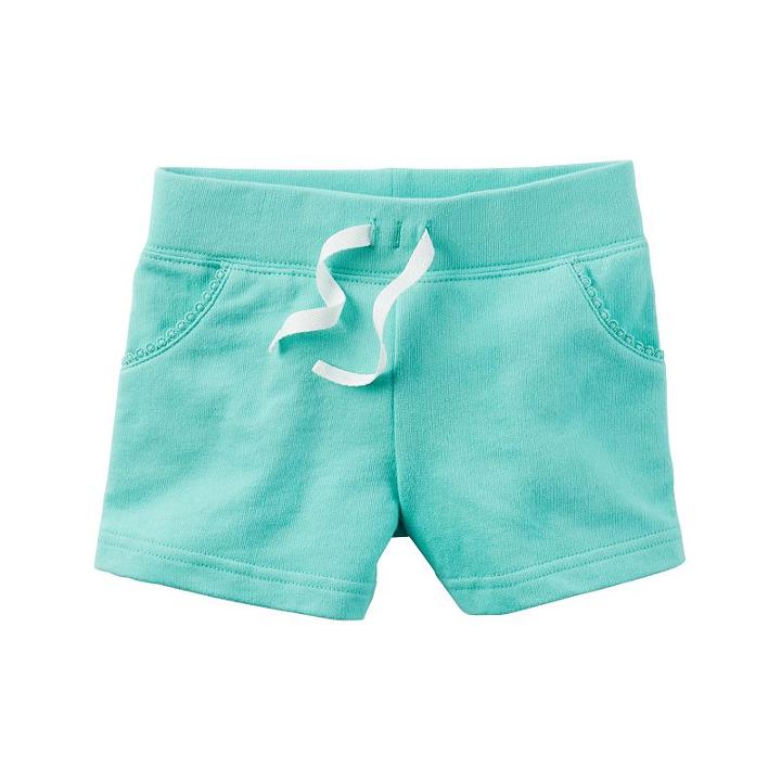 Girls 4-8 Carter's Knit Shorts, Girl's, Size: 4, Turquoise/blue (turq/aqua)
