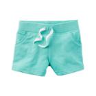 Girls 4-8 Carter's Knit Shorts, Girl's, Size: 4, Turquoise/blue (turq/aqua)