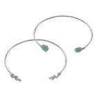 Lc Lauren Conrad Mint Green & Leaf Cuff Bracelet Set, Women's