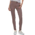 Juniors' So&reg; Color Low Rise Twill Leggings, Teens, Size: 13, Purple