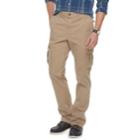 Men's Sonoma Goods For Life&trade; Modern-fit Stretch Cargo Pants, Size: 36x30, Beig/green (beig/khaki)