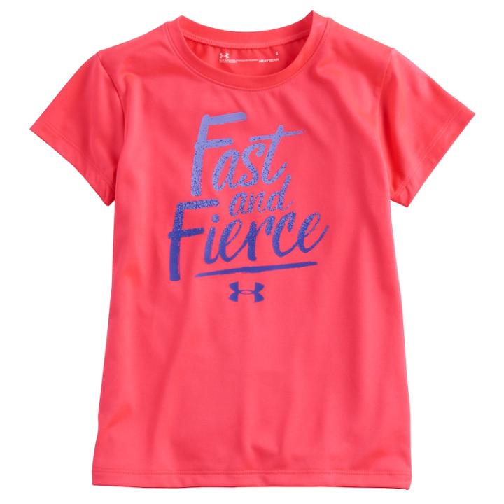 Girls 4-6x Under Armour Fast And Fierce Tee, Size: 6, Brt Pink