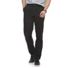 Men's Sonoma Goods For Life&trade; Flexwear Stretch Chino Pants, Size: 32x30, Black