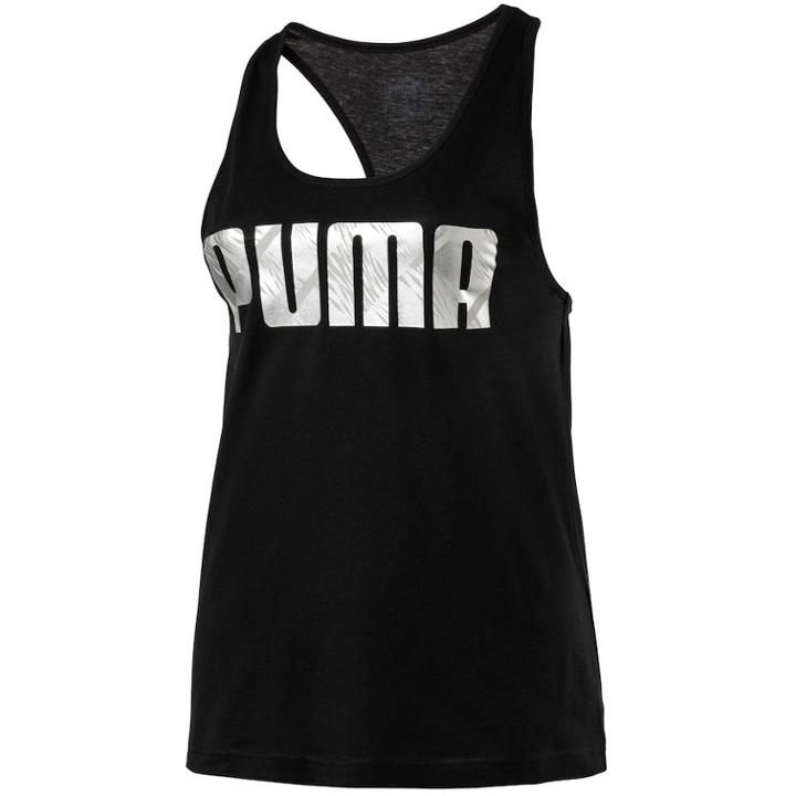 Women's Puma Summer Graphic Racerback Tank, Size: Medium, Black