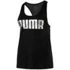 Women's Puma Summer Graphic Racerback Tank, Size: Medium, Black
