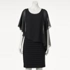 Women's Scarlett Asymmetrical Sheath Dress, Size: 6, Black
