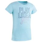 Girls 4-6x Under Armour Play Like A Girl Graphic Tee, Size: 6x, Blue