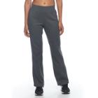 Petite Tek Gear&reg; Basic Fleece Pants, Women's, Size: Xl Petite, Dark Grey
