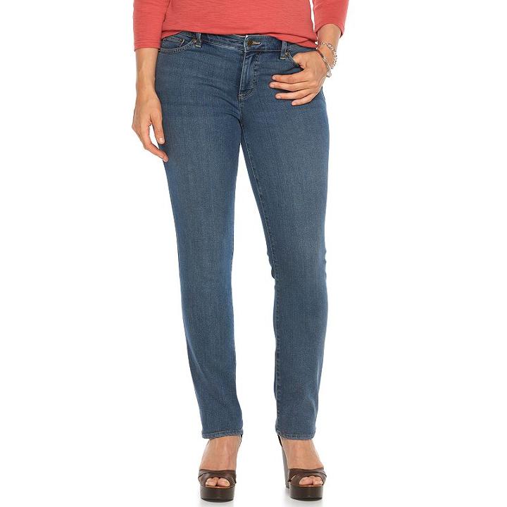 Plus Size Chaps Classic Fit Straight-leg Jeans, Women's, Size: 18w Short, Blue