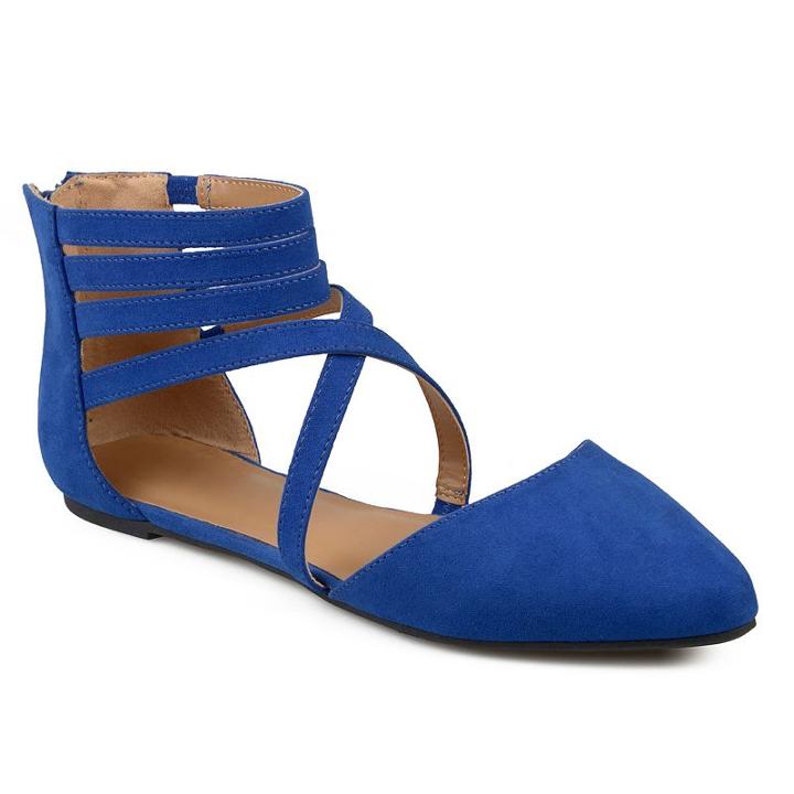 Journee Collection Marlee Women's Pointed Flats, Girl's, Size: 6.5, Blue