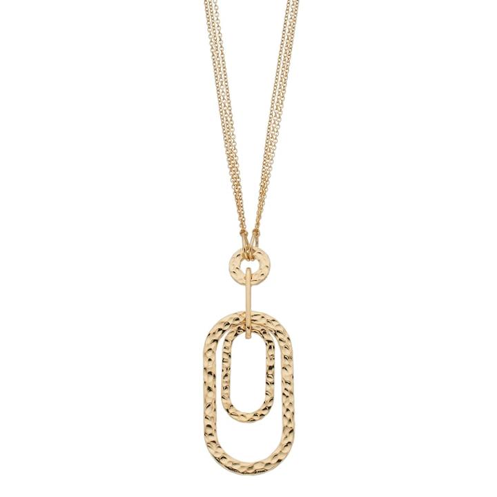 Dana Buchman Gold Tone Hammered Pendant Necklace, Women's