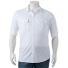 Big & Tall Apt. 9&reg; Classic-fit Crosshatch Roll-tab Button-down Shirt, Men's, Size: 2xb, White