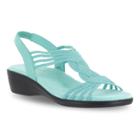 Easy Street Natara Women's Sandals, Size: Medium (6.5), Turquoise/blue (turq/aqua)