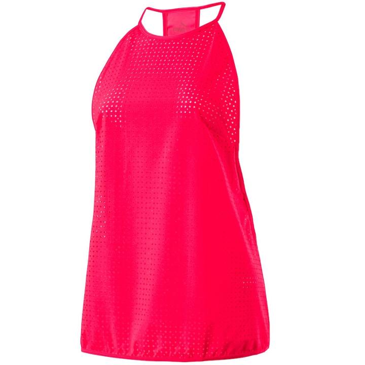 Women's Puma Punch Running Tank, Size: Large, Red