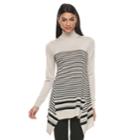 Women's Apt. 9&reg; Turtleneck Tunic Sweater, Size: Medium, Silver