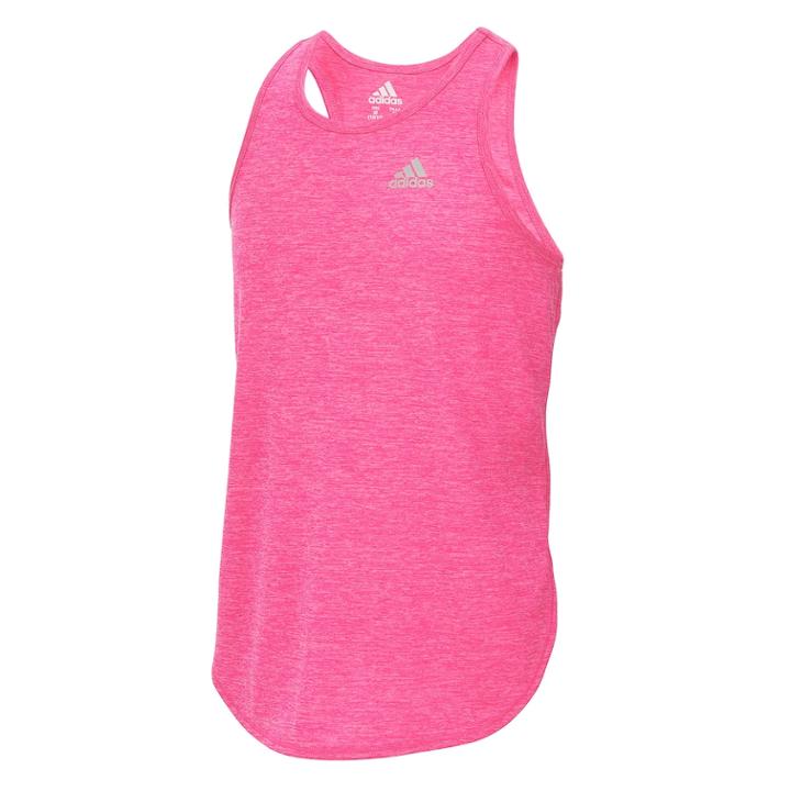 Girls 7-16 Adidas Cool Down Melange Tank Top, Size: Large, Brt Pink