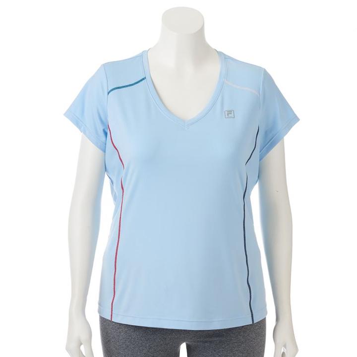 Plus Size Fila Sport&reg; Basic Racer Tee, Women's, Size: 1xl, Light Blue