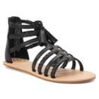 So&reg; Spectator Girls' Gladiator Sandals, Size: 12, Black