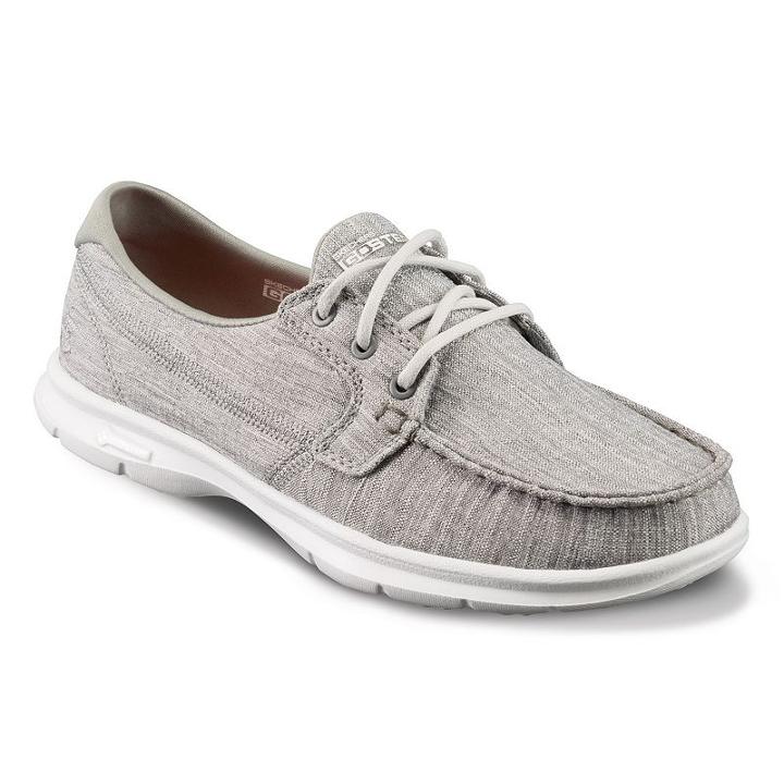 Skechers Go Step Marina Women's Boat Shoes, Size: 5.5, Med Grey