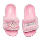 Girls 4-16 Donut Slide Sandals, Size: 12/13, Dark Pink