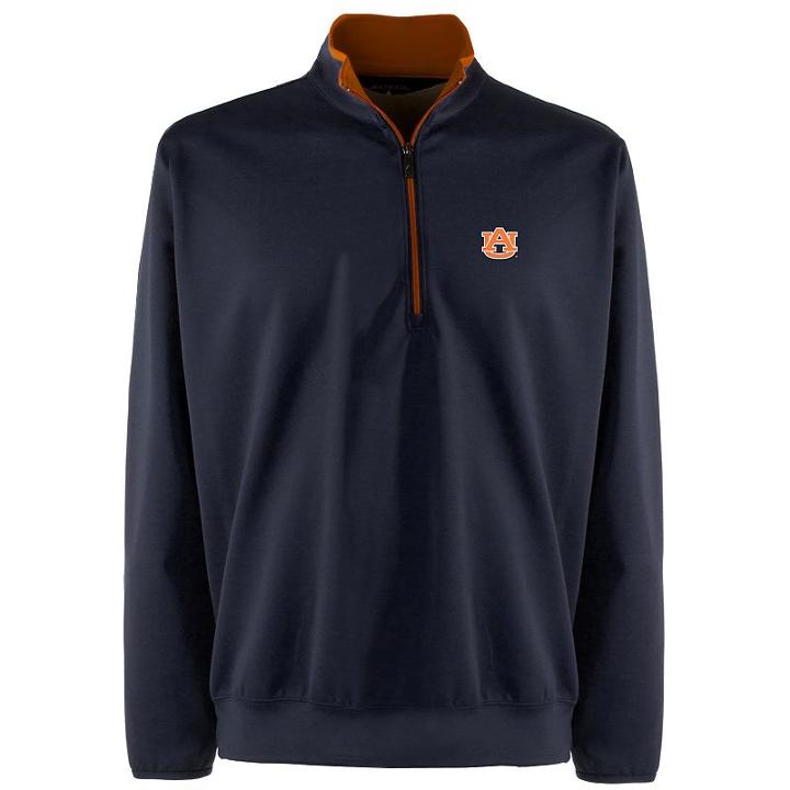 Men's Auburn Tigers 1/4-zip Leader Pullover, Size: Medium, Black