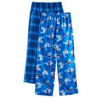Boys 4-16 Up-late Holiday Plaid Shark 2-pack Lounge Pants, Size: 14-16, Multicolor