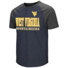 Men's Colosseum West Virginia Mountaineers Spotter Henley, Size: Large, Blue Other
