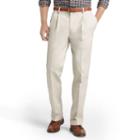 Men's Izod Madison Classic-fit No-iron Comfort Stretch Double-pleated Chino Pants, Size: 30x32, Lt Beige